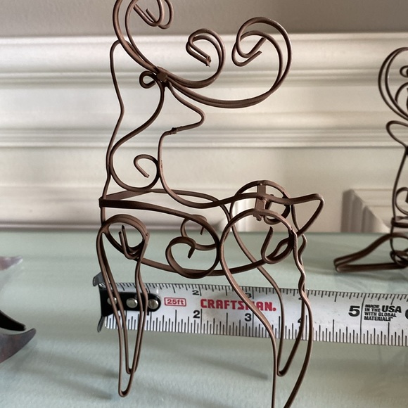 Pier 1 Holiday Reindeer & Iron Trees Tablescaping Mantel Decor - Picture 10 of 11